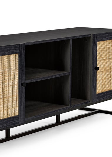 Julian Bowen Black Padstow Tv Unit (60 x 150 x 40cm)