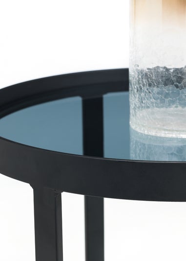 Julian Bowen Black Loft Lamp Table (45 x 50 x 50cm)