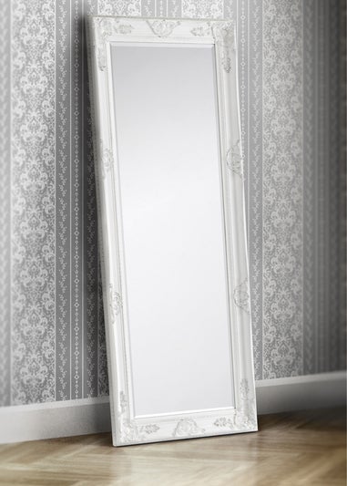 Julian Bowen Palais White Lean To Dress Mirror (170 x 70 x 6cm)