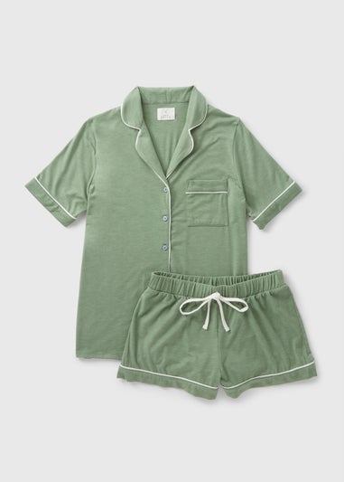 Khaki Shirt Pyjama Set