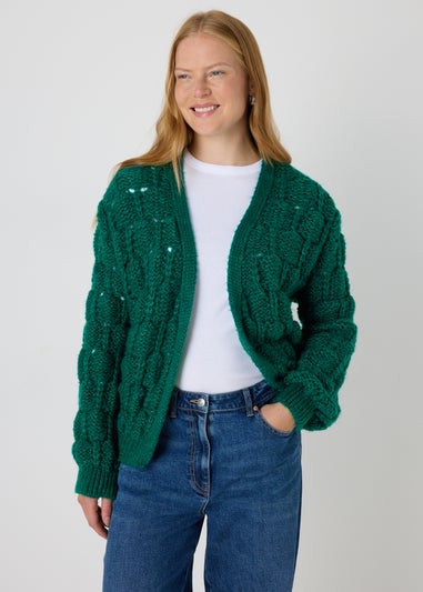 Teal Lofty Cardigan