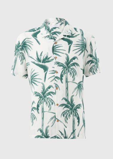 Ecru Palm Tree Shirt