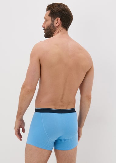 5 Pack Teal Geometric Keyhole Boxers