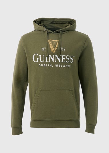 Khaki Guinness Print Hoodie