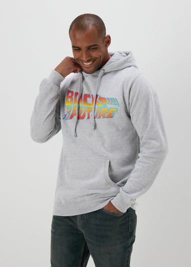 Grey Back To The Future Hoodie