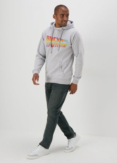 Grey Back To The Future Hoodie