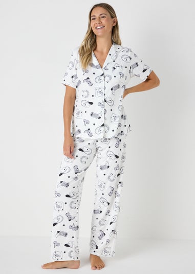 Monochrome Western Traditional Pyjama Set