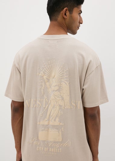 Taupe Washed City Of Angels T-Shirt