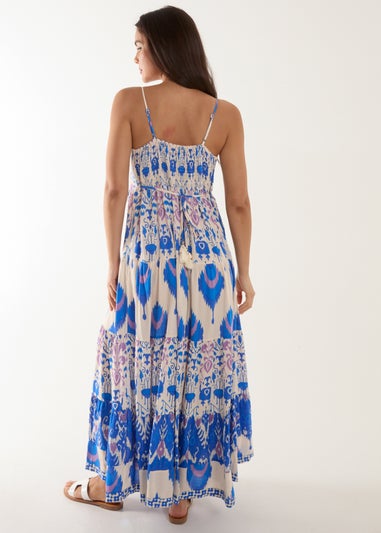 Blue Vanilla Blue Tiered Maxi Dress