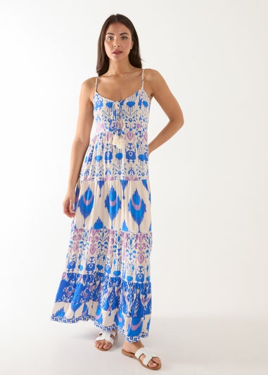 Blue Vanilla Blue Tiered Maxi Dress