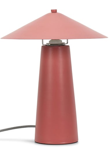 ValueLights Pink Axel Coral Metal Table Lamp (31.5cm x 26cm x 26cm)