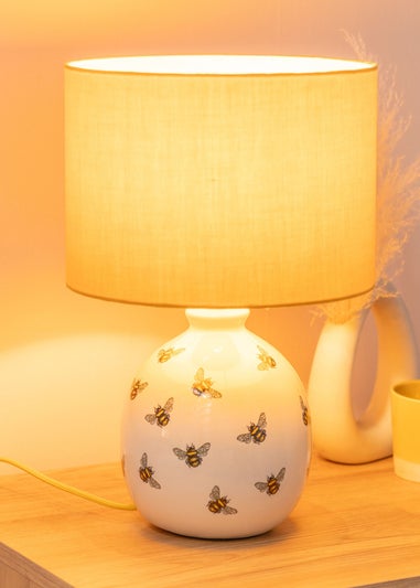 ValueLights Jayne Bee Ceramic Table Lamp (42.5cm x 28cm x 28cm)