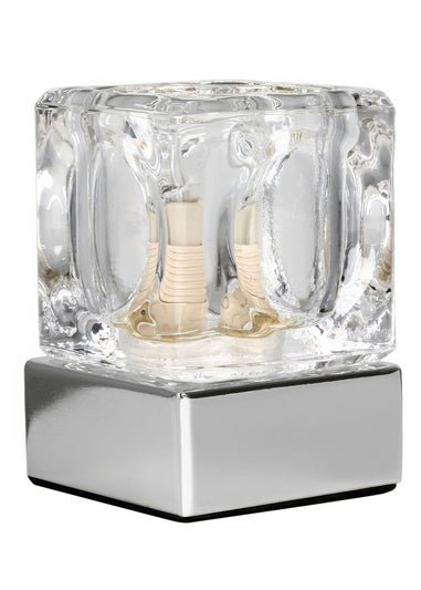 ValueLights Pair Of Ice Cube Touch Table Lamps (20cm x 7cm x 7cm)