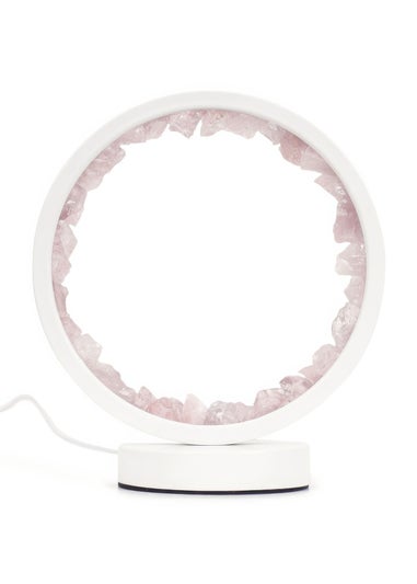 ValueLights Rose Quartz Crystal Wellness Lamp (20.5cm x 10.5cm x 18cm)