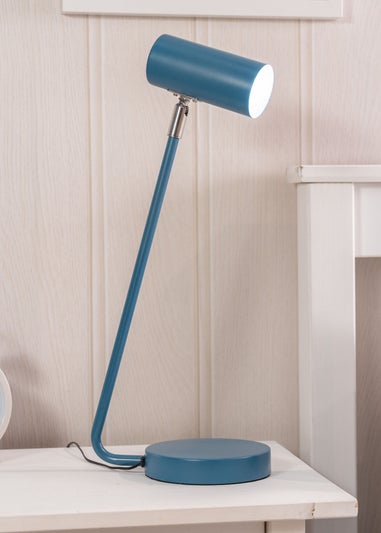 ValueLights Blue Integrated LED Task Desk Lamp (45.5cm x 25cm x 15.5cm)