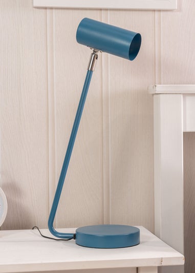 ValueLights Blue Integrated LED Task Desk Lamp (45.5cm x 25cm x 15.5cm)