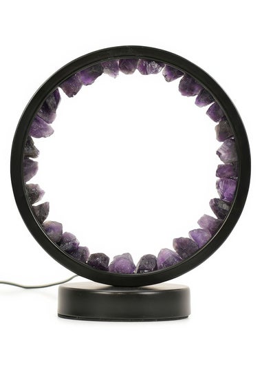 ValueLights Amethyst Crystal Wellness Lamp (20.5cm x 10.5cm x 18cm)