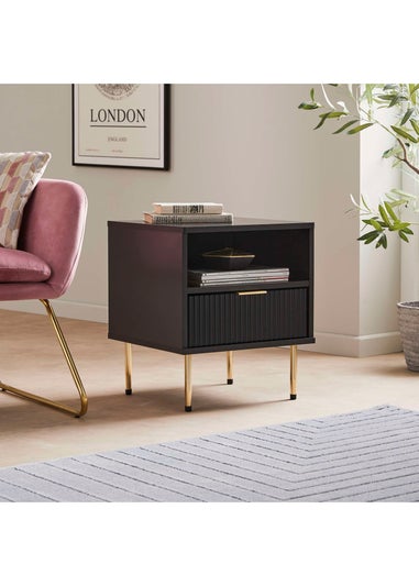 Lloyd Pascal Black Venice Side Table