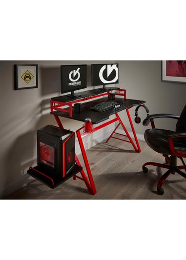 Lloyd Pascal Black/Red Dainton Desk