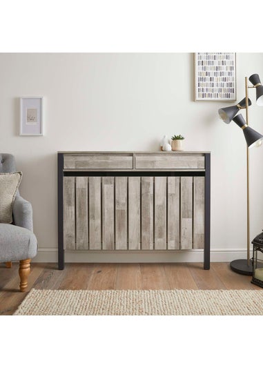 Lloyd Pascal Grey Madley Radiator Cover with 2 Drawers