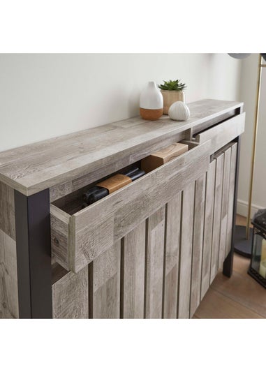 Lloyd Pascal Grey Madley Radiator Cover with 2 Drawers