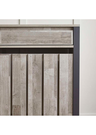 Lloyd Pascal Grey Madley Radiator Cover with 2 Drawers