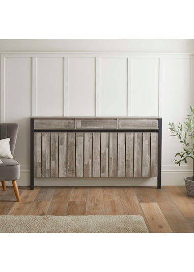 Lloyd Pascal Grey Madley Radiator Cover with 3 Drawers