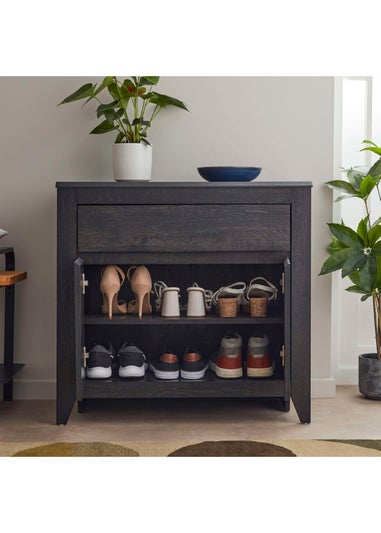 Lloyd Pascal Black Nevern Textured 2 Door Sideboard