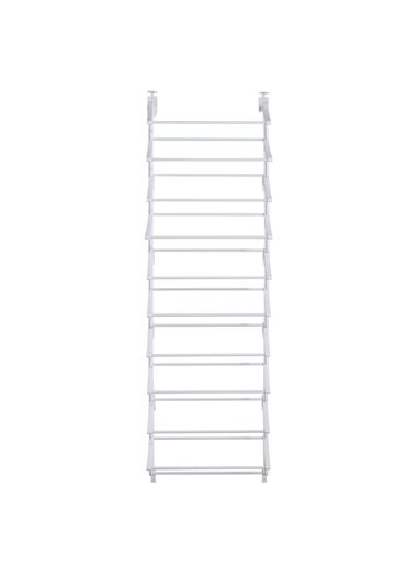 Lloyd Pascal White Over Door Shoe Rack