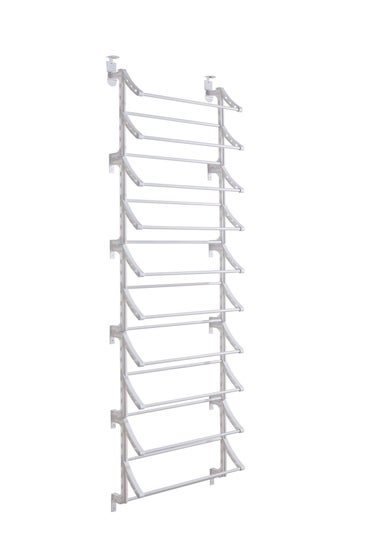 Lloyd Pascal White Over Door Shoe Rack