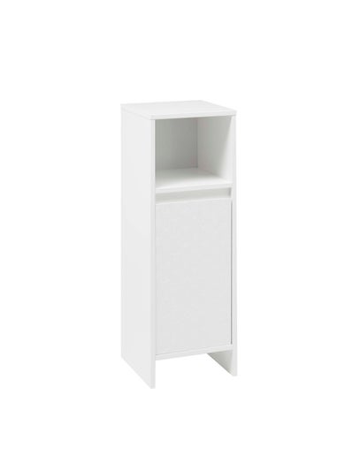 Lloyd Pascal White Haddon Single Door Floor Cabinet