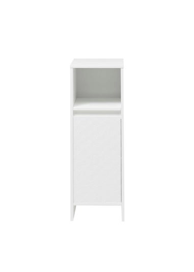 Lloyd Pascal White Haddon Single Door Floor Cabinet