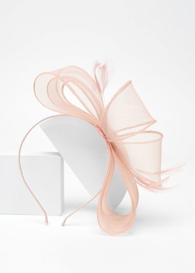 Quiz Blush Pink Feather Loop Headband Fascinator