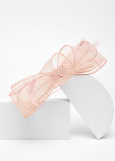 Quiz Blush Pink Feather Loop Headband Fascinator