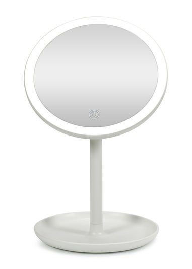 ValueLights White LED Make Up Mirror Bluetooth Speaker (33cm x 20cm x 18cm)