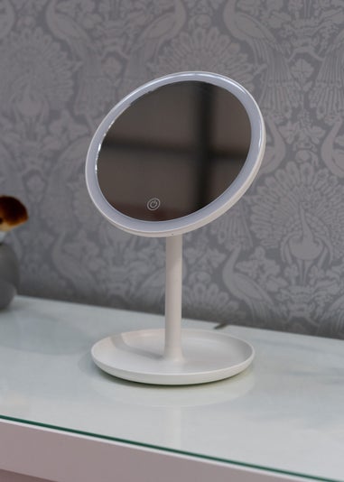 ValueLights White LED Make Up Mirror Bluetooth Speaker (33cm x 20cm x 18cm)