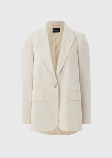 Et Vous Beige Linen Blazer