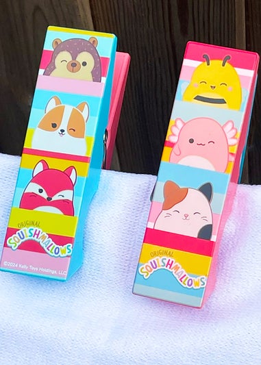 Squishmallows Stripes Beach Pool Towel Clips