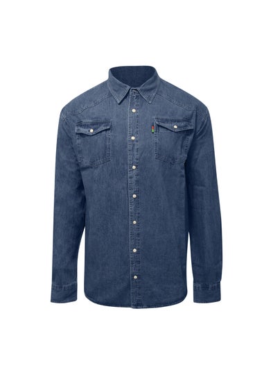 Duke Blue Western Denim Kingsize Shirt