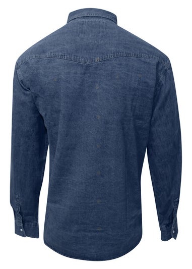 Duke Blue Western Denim Kingsize Shirt