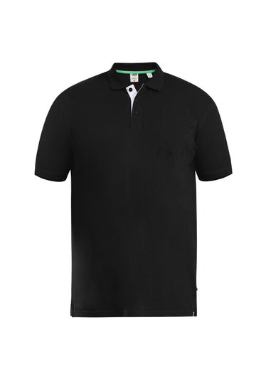 Duke Black Grant Kingsize Pique Polo Shirt