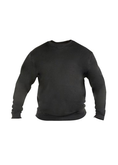 Duke Black Rockford Kingsize Sweat Crew Neck Jumper