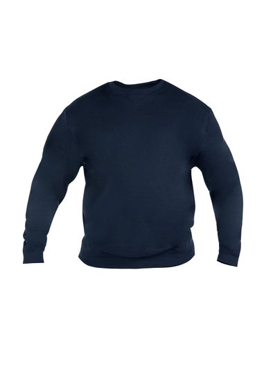 Duke Navy Rockford Kingsize Sweat Crew Neck Jumper