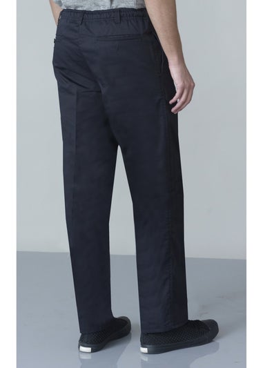 Duke Black Basilio Full Elastic Waist Rugby Trousers