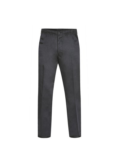 Duke Black Basilio Full Elastic Waist Rugby Trousers