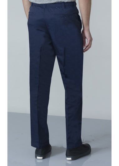 Duke Navy Basilio Full Elastic Waist Rugby Trousers