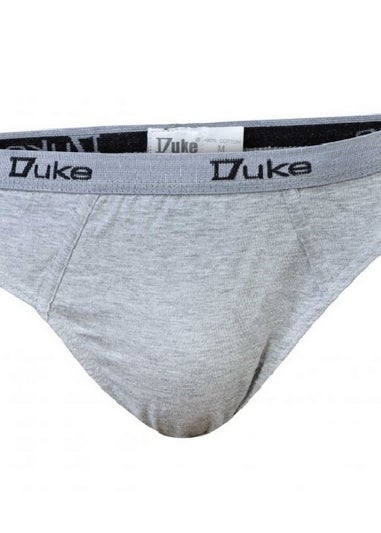 Duke Black/Grey London Kingsize Cotton Jersey Briefs (Pack of 3)