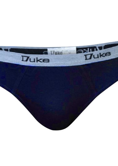 Duke Black/Grey London Kingsize Cotton Jersey Briefs (Pack of 3)