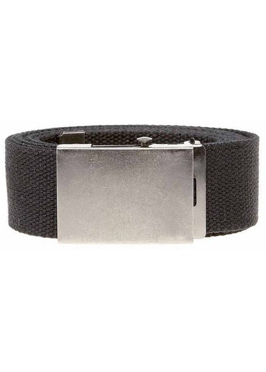 Duke Black Kingsize Edward Plain Webbing Belt