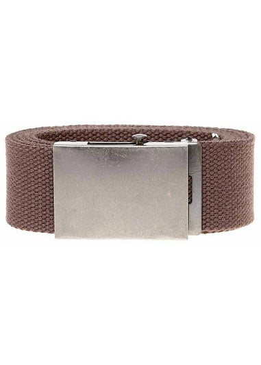 Duke Brown Kingsize Edward Plain Webbing Belt